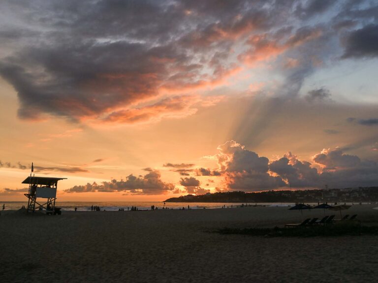 Sonnenuntergang am Strand Foto: Lisa Freudlsperger